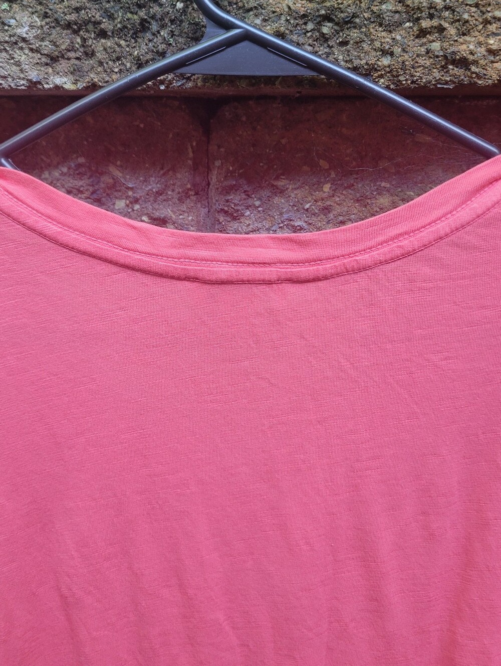 Sundance catalog women's embroidered layered flutter sleeve coral pink Tshirt M - Picture 13 of 14